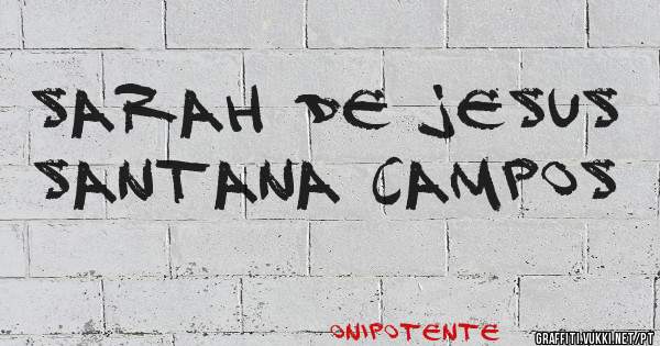 Sarah de Jesus Santana Campos