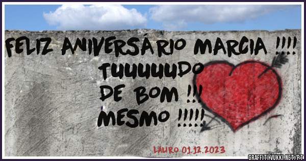 FELIZ ANIVERSÁRIO MARCIA !!!!

TUUUUUDO 
DE BOM !!!
MESMO !!!!!