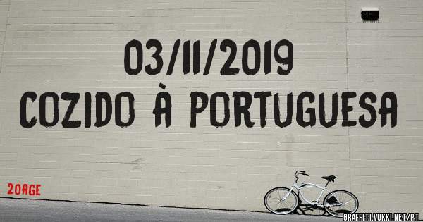 03/11/2019
Cozido à portuguesa 