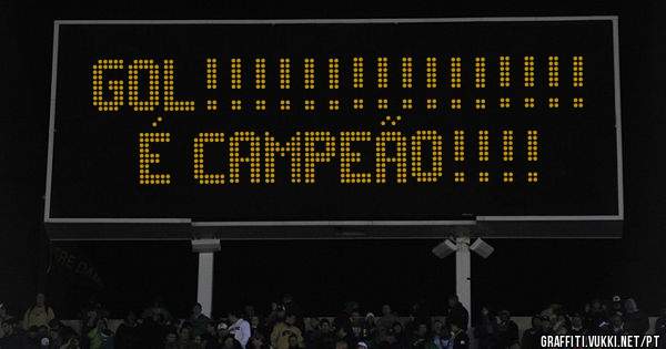 Gol!!!!!!!!!!!!!!!!
É campeão!!!!