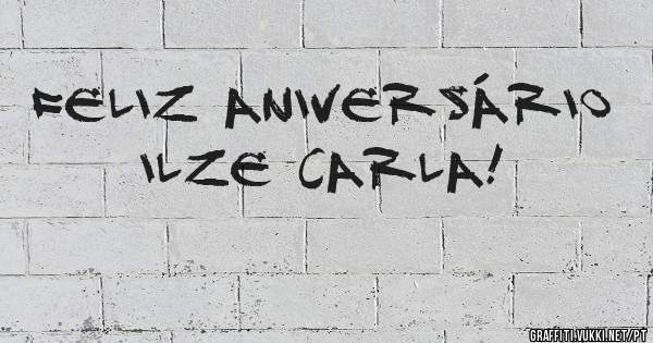 Feliz aniversário Ilze Carla!