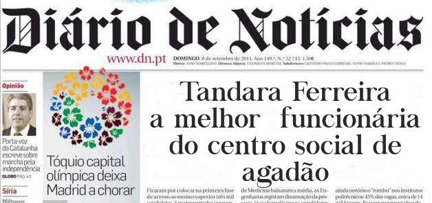 Tandara Ferreira  a melhor  funcionária do centro social de agadão 
