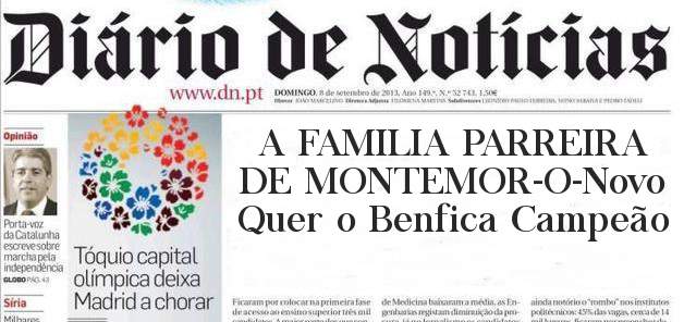 A FAMILIA PARREIRA DE MONTEMOR-O-Novo Quer o Benfica Campeão 
