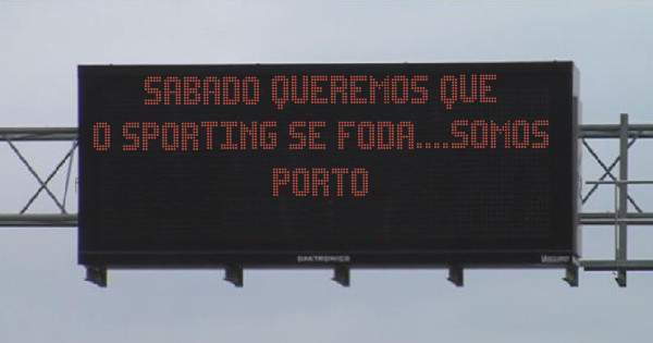 sabado queremos que o sporting se foda....SOMOS PORTO