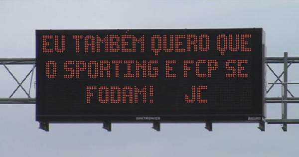Eu também quero que o sporting e fcp se fodam!     JC