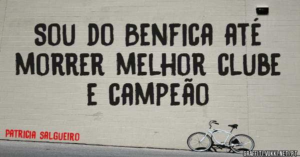 Sou do Benfica até morrer melhor clube e campeão