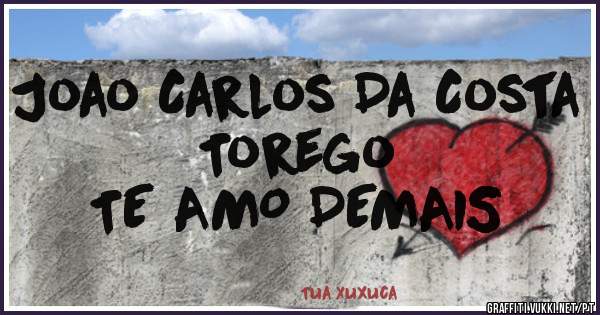 Joao Carlos Da Costa Torego
TE AMO DEMAIS
