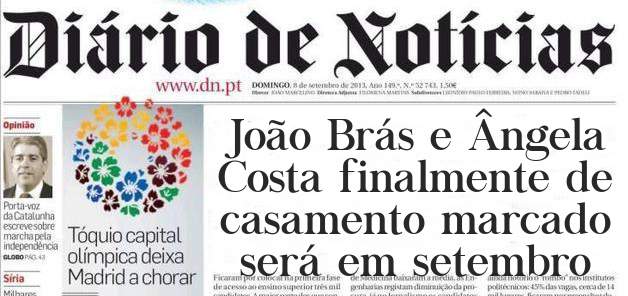 João Brás e Ângela Costa finalmente de casamento marcado será em setembro