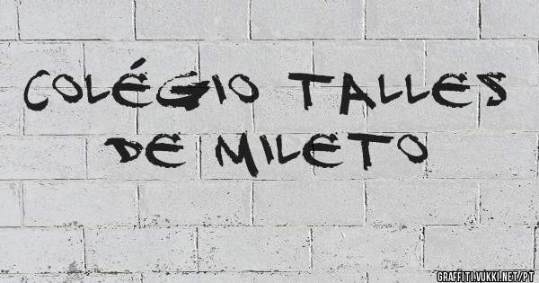 Colégio Talles de Mileto