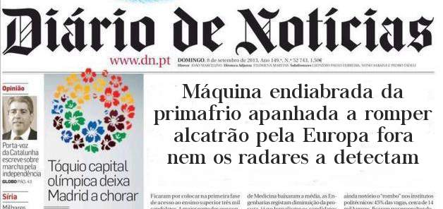 Máquina endiabrada da primafrio apanhada a romper alcatrão pela Europa fora nem os radares a detectam 