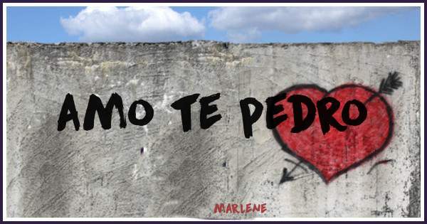 amo te pedro