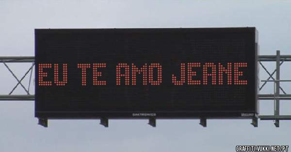 Eu te amo jeane