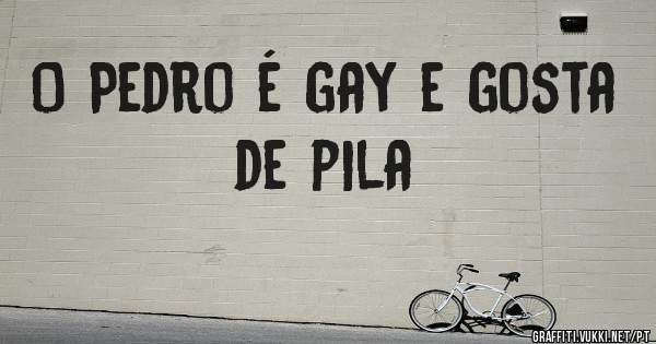 O Pedro é gay e gosta de pila