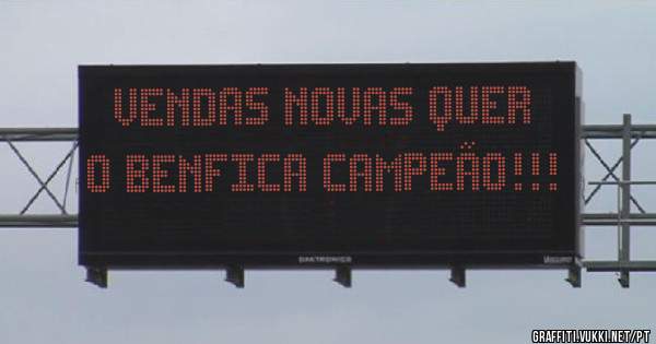 Vendas Novas quer o Benfica campeão!!!