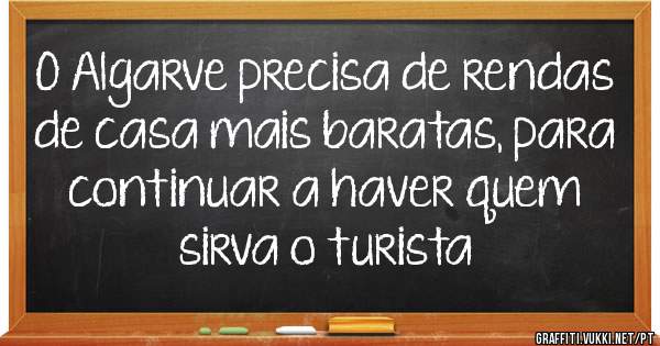 O Algarve precisa de rendas de casa mais baratas, para continuar a haver quem sirva o turista