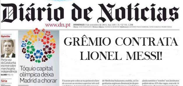 GRÊMIO CONTRATA LlONEL MESSI!