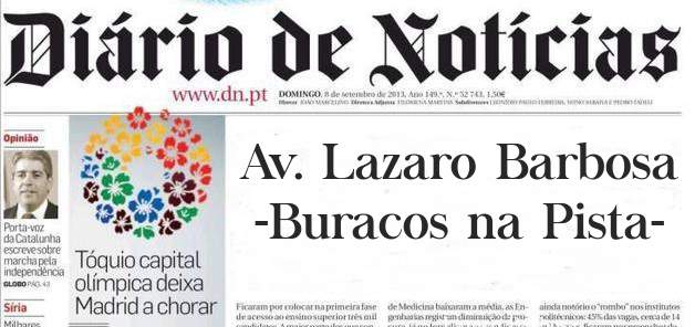 Av. Lazaro Barbosa -Buracos na Pista-