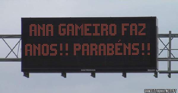 Ana Gameiro faz anos!! PARABÉNS!!