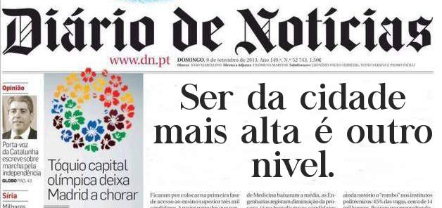 Ser da cidade mais alta é outro nivel.