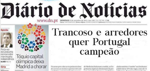 Trancoso e arredores quer Portugal campeão 