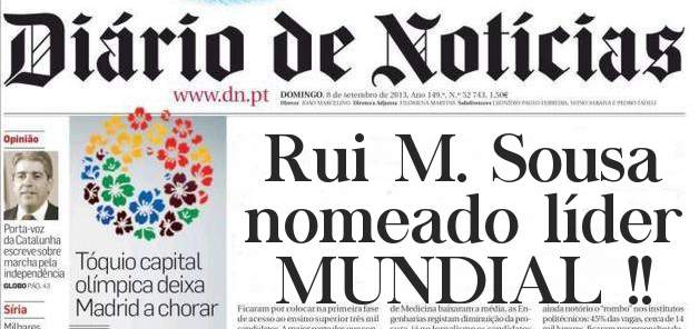 Rui M. Sousa nomeado líder MUNDIAL !!