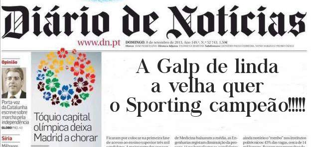 A Galp de linda a velha quer o Sporting campeão!!!!!