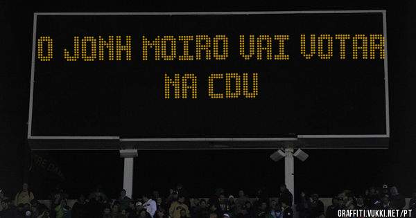o Jonh Moiro vai votar na CDU