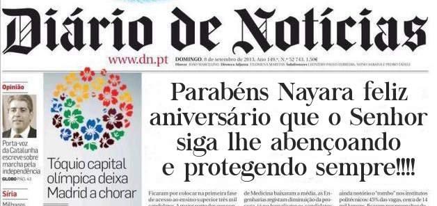 Parabéns Nayara feliz aniversário que o Senhor siga lhe abençoando e protegendo sempre!!!!