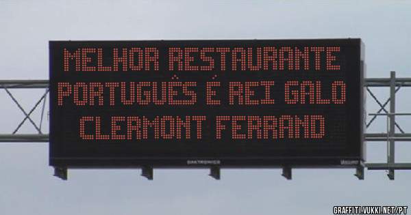 Melhor restaurante português é Rei Galo  Clermont Ferrand