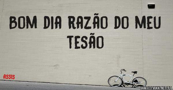 Bom dia razão do meu tesão 