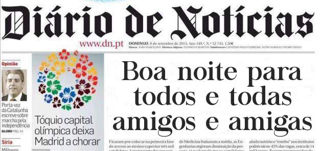 Boa noite para todos e todas amigos e amigas