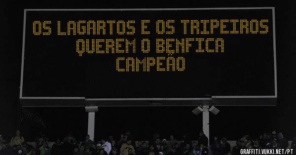 Os lagartos e os tripeiros querem o Benfica campeão 