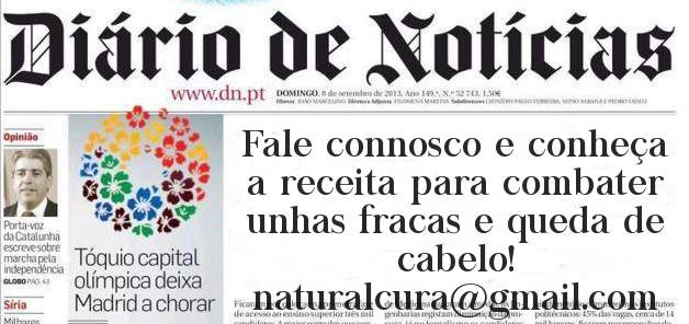 Fale connosco e conheça a receita para combater unhas fracas e queda de cabelo!
naturalcura@gmail.com