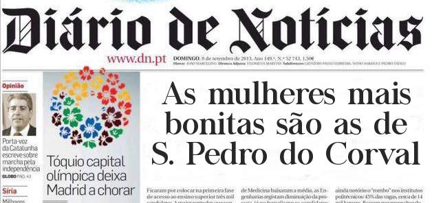As mulheres mais bonitas são as de S. Pedro do Corval 