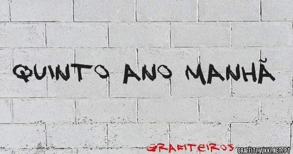 Quinto ano manhã