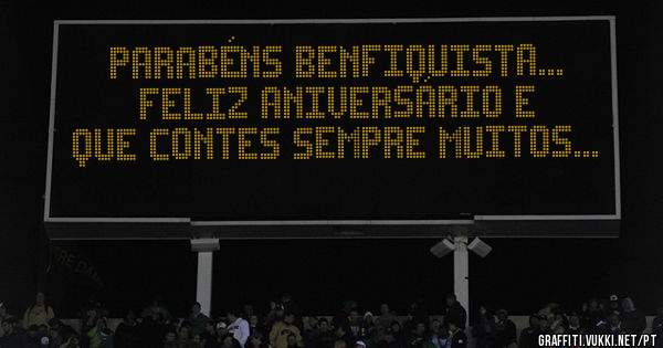 Parabéns Benfiquista... Feliz aniversário e que contes sempre muitos...