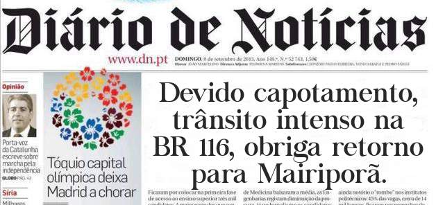 Devido capotamento, trânsito intenso na BR 116, obriga retorno para Mairiporã.