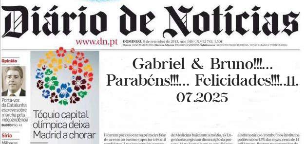 Gabriel & Bruno!!!... Parabéns!!!... Felicidades!!!..11.
07.2025