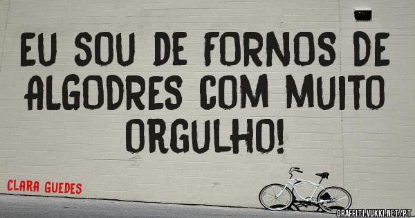 Eu sou de FORNOS DE ALGODRES com muito orgulho!