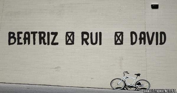Beatriz & Rui  & David 