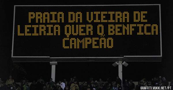 Praia da Vieira de Leiria quer o Benfica Campeão 
