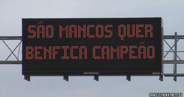São Mancos quer Benfica CAMPEÃO