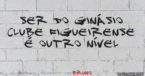 Ser do Ginásio Clube Figueirense é outro nível 
