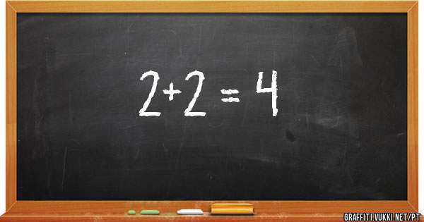 2+2 = 4