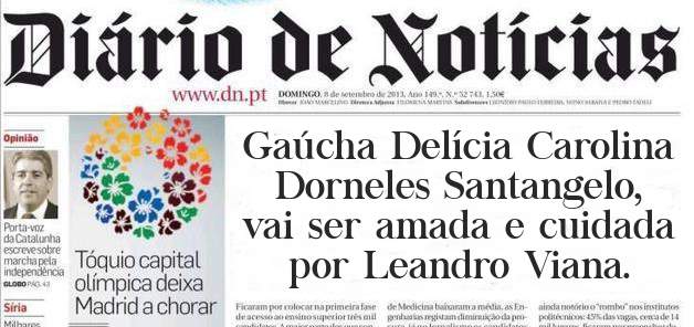 Gaúcha Delícia Carolina Dorneles Santangelo, vai ser amada e cuidada por Leandro Viana.
