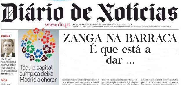 ZANGA NA BARRACA 
É que está a dar ...