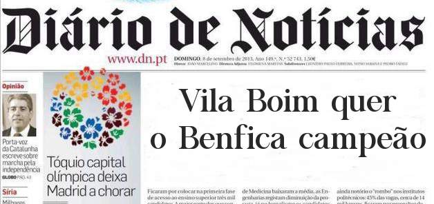 Vila Boim quer o Benfica campeão