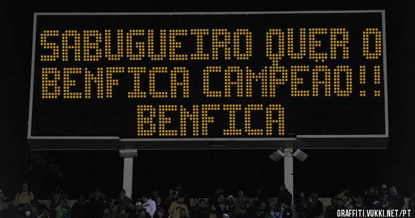Sabugueiro quer o Benfica campeão!! Benfica
