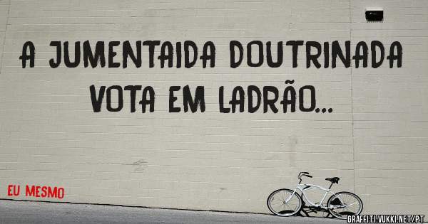 A JUMENTAIDA DOUTRINADA VOTA EM LADRÃO...