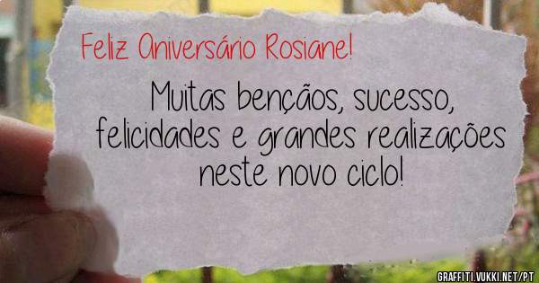Muitas bençãos, sucesso, felicidades e grandes realizações neste novo ciclo!
